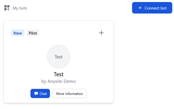 My Bots with Connected Bots