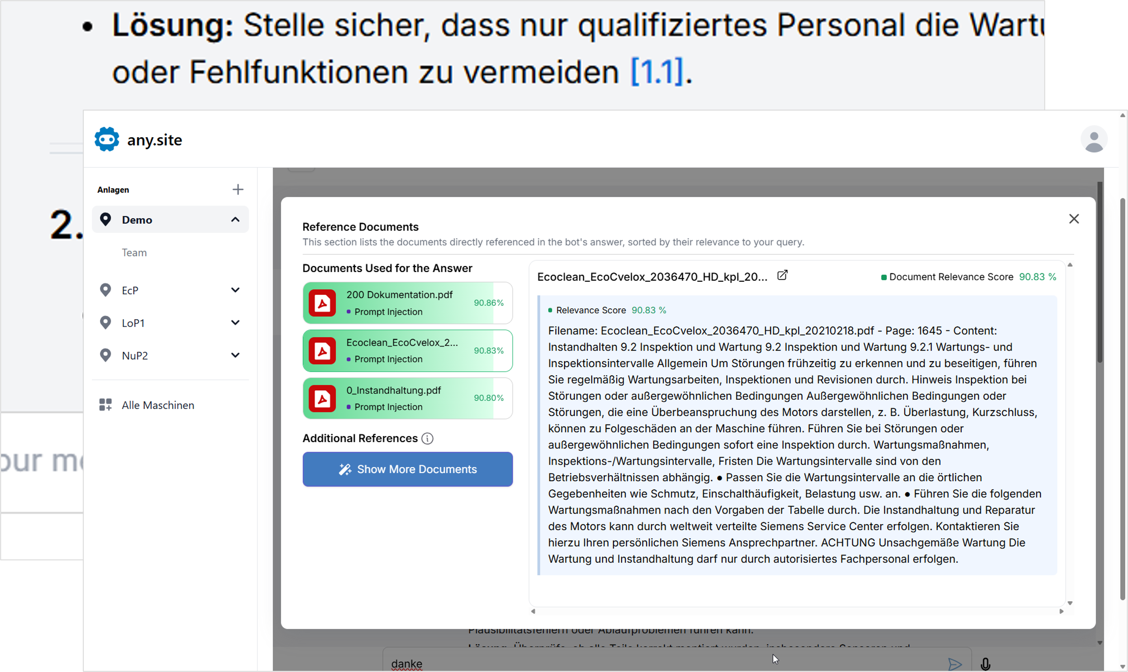 Answer with References